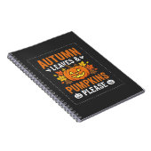 Carnet Feuilles d'automne Citrouille Halloween Design (Côté Droit)