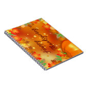 Carnet Feuilles d'automne colorées bon thanksgiving (Côté Droit)