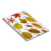 Carnet Feuilles d'automne en blanc (Côté Droit)