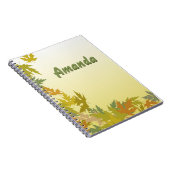 Carnet Feuilles d'automne en chute colorée (Côté Droit)