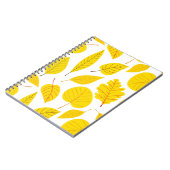 Carnet Feuilles d'automne en jaune (Côté gauche)