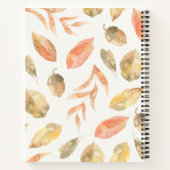 Carnet Feuilles d'automne Famille Recettes cuisine (Dos)