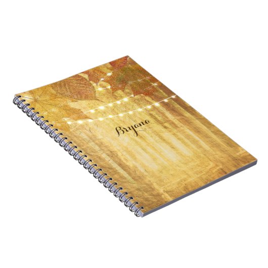 Carnet Feuilles d'automne Golden Autumn Russe Woods (Côté Droit)