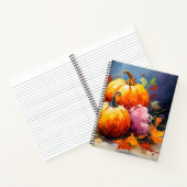Carnet Feuilles d'automne rustiques Citrouilles colorées (Intérieur)