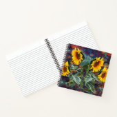 Carnet Feuilles d'automne rustiques et tournesols (Intérieur)