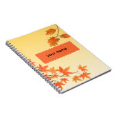Carnet Feuilles d'automne rustiques Personnalisé (Côté Droit)