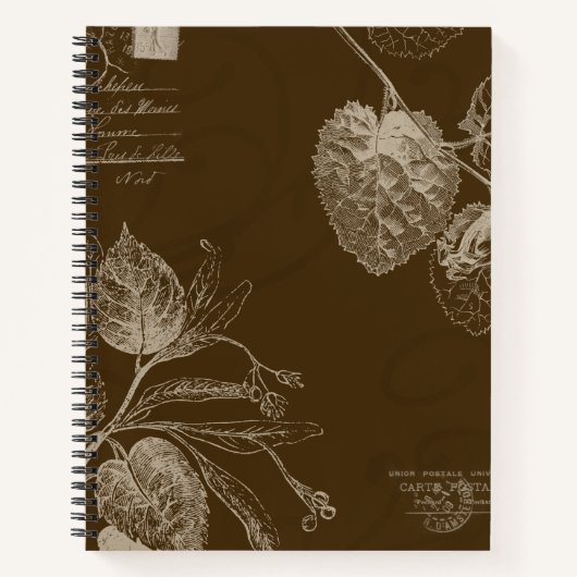 Carnet Feuilles d'automne vintages (Devant)