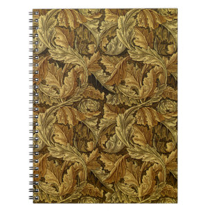 Carnet Feuilles d'automne William Morris motif