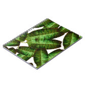 Carnet Feuilles de banane tropicale, flore sans soudure d (Côté gauche)