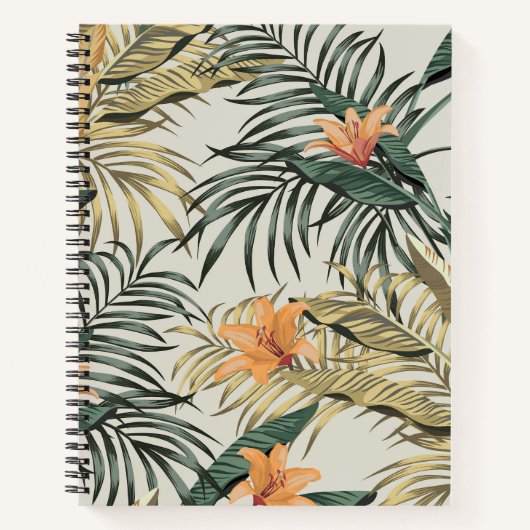 Carnet Feuilles de bananes tropicales (Devant)