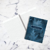 Carnet Feuilles de chêne bleu