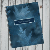 Carnet Feuilles de chêne bleu