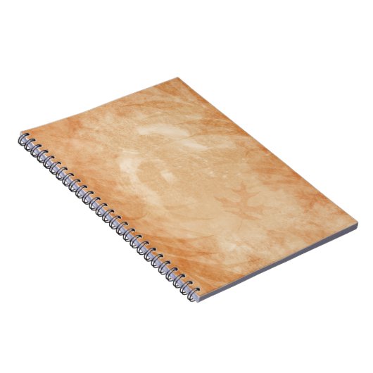 Carnet Feuilles de chêne de Grunge de grès rustique (Côté Droit)