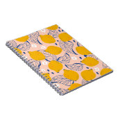 Carnet Feuilles de citron : Vintage rose sans joint. (Côté Droit)