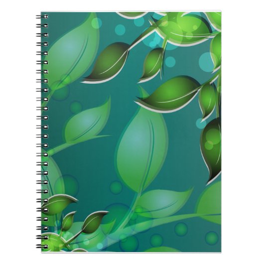 Carnet Feuilles de jardin frais (Devant)