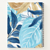 Carnet Feuilles de la jungle bleue (Dos)