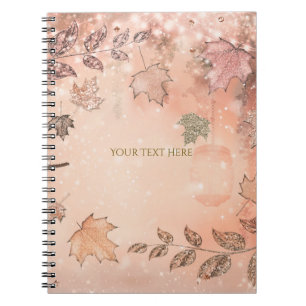 Carnet Feuilles de l'automne qui tombent Hiver Automne do