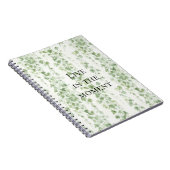 Carnet Feuilles de lierre vert romantiques (Côté Droit)