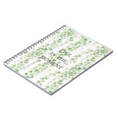 Carnet Feuilles de lierre vert romantiques (Côté gauche)