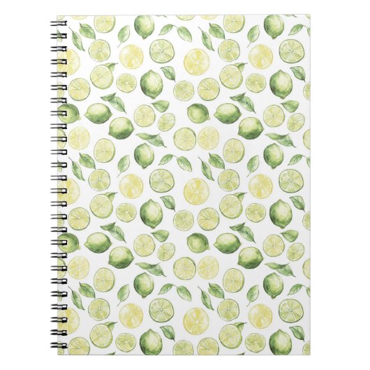 Carnet Feuilles de limes vertes Fruit (Devant)