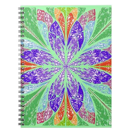 Carnet Feuilles de lumière verte (Devant)