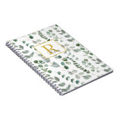Carnet Feuilles de Monogramme Green Eucalyptus (Côté Droit)