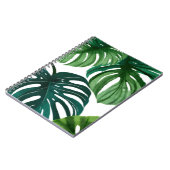 Carnet Feuilles de Monstera | Aquarelle Moderne Simple (Côté gauche)