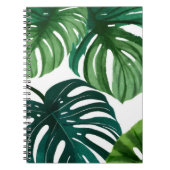 Carnet Feuilles de Monstera | Aquarelle Moderne Simple (Devant)