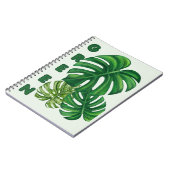 Carnet Feuilles de Monstera Vertes (Côté gauche)