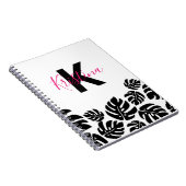 Carnet Feuilles de Monstère Noire Exotique (Côté Droit)