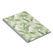 Carnet Feuilles de palmier vert tropical (Côté Droit)