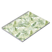 Carnet Feuilles de palmier vert tropical (Côté gauche)