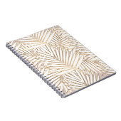 Carnet Feuilles de palmiers dorés : art déco. (Côté Droit)