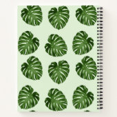 Carnet Feuilles de palmiers, Feuilles verts, Motif tropic (Dos)