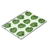 Carnet Feuilles de palmiers, Feuilles verts, Motif tropic (Côté gauche)