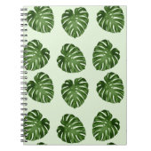 Carnet Feuilles de palmiers, Feuilles verts, Motif tropic (Devant)
