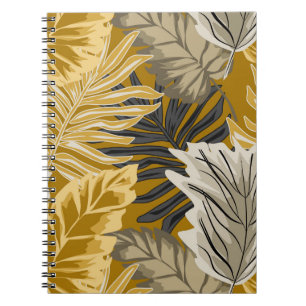 Carnet Feuilles de palmiers, tropical, botanique, jungle,
