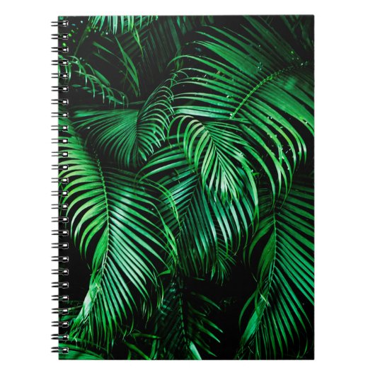 Carnet Feuilles de palmiers verts (Devant)