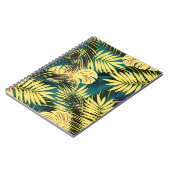 Carnet Feuilles de palmiers : Vintage foncé (Côté gauche)