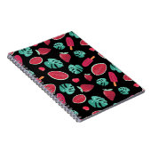 Carnet Feuilles de pavot, cerise, fraise et pastèque (Côté Droit)