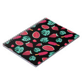 Carnet Feuilles de pavot, cerise, fraise et pastèque (Côté gauche)