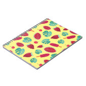 Carnet Feuilles de pavot, cerise, fraise et pastèque (Côté gauche)