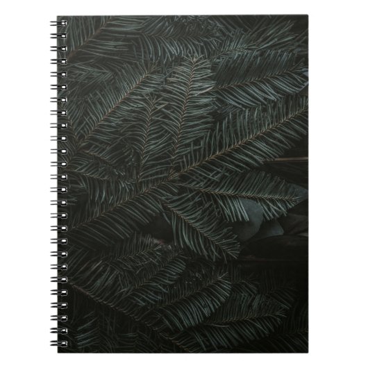 Carnet Feuilles de pins verts (Devant)