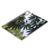 Carnet Feuilles de plante de Schefflera Floral (Côté gauche)