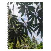 Carnet Feuilles de plante de Schefflera Floral (Devant)