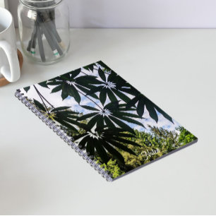 Carnet Feuilles de plante de Schefflera Floral