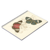 Carnet Feuilles de Sepia avec papillons colorés (Côté gauche)