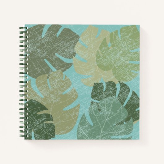 Carnet Feuilles dénaturés tropicaux (Devant)