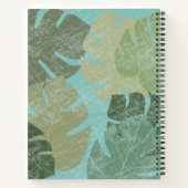 Carnet Feuilles dénaturés tropicaux (Dos)