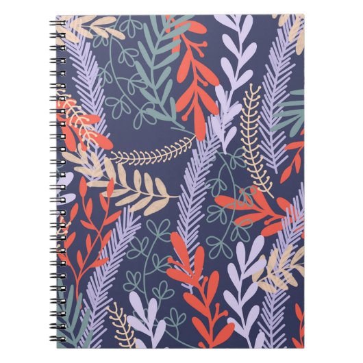 Carnet Feuilles d'été floraux (Devant)